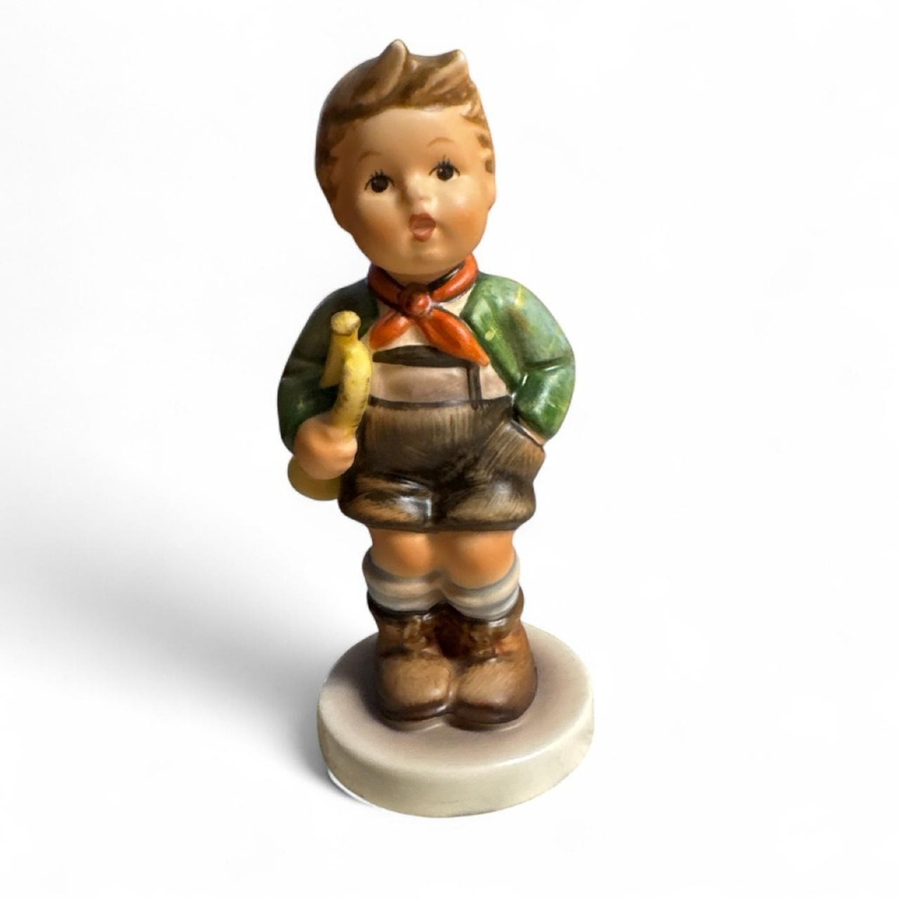 Vintage M.I. Hummel / Goebel "Trumpet Boy" Figurine #97 Signed German Figurine
